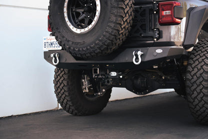 DV8 Offroad 07-21 Jeep Wrangler (JK/JL) Bolt-On Hitch w/ Lights AHJP-01 AHJP-01 Photo - Mounted