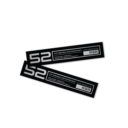 fifteen52 Holeshot RSR Wheel Lip Decal Set of Four - Black 52-RSR-LIPDECAL-BLACK-SET 52-RSR-LIPDECAL-BLACK-SET Photo - Primary