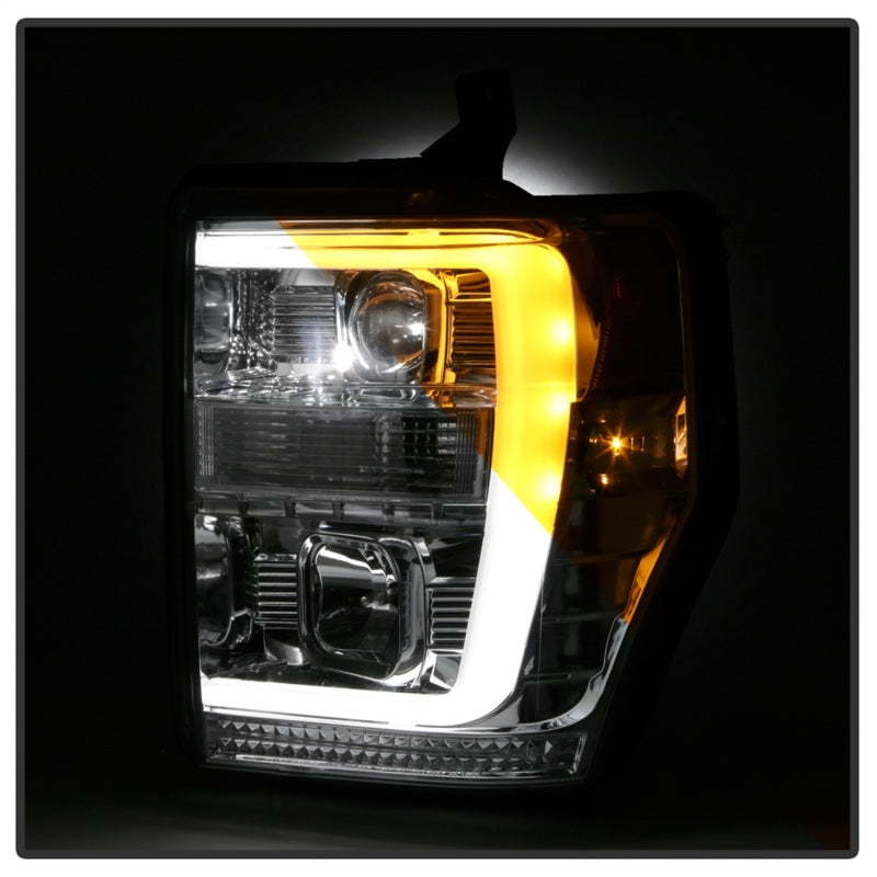 Spyder Ford F-250/350/450 08-10 V2 High-Power LED Headlights-Switch Back-Chrome PRO-YD-FS08PL-SBLB-C 5087744 5087744 Photo - Unmounted