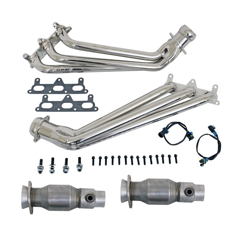 BBK Performance 10-11 Camaro V6 1-5/8 Full-Length Headers W/Cats (Chrome) 4041 Photo - Primary