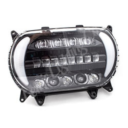Letric Lighting 96-13 Early Road Glide LED Black/Chrome Headlight with Turn Signals LLC-5LRA-TS LLC-5LRA-TS Photo - Primary