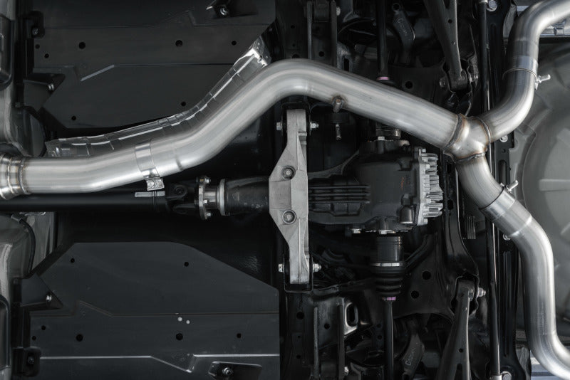MBRP 15-19 Subaru WRX 2.0L/STI 2.5L 3in Dual Split Rear Exit w/ 3.5in Tips - T304 (Race Version) S4802304 S4802304 Photo - lifestyle view