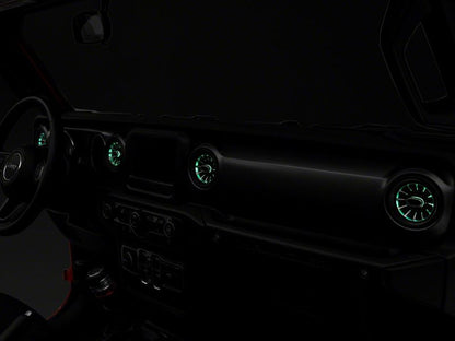 Raxiom 18-23 Jeep Wrangler JL LED Ambient Vent Lighting Kit J139323-JL J139323-JL Photo - Close Up
