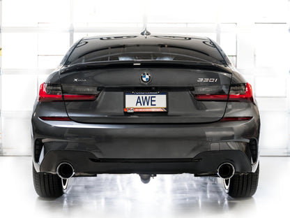 AWE Tuning AWE 19-23 BMW 330i / 21-23 BMW 430i Base G2X Touring Axle Back Exhaust - Chrome Silver 3015-32429 3015-32429 Photo - Mounted