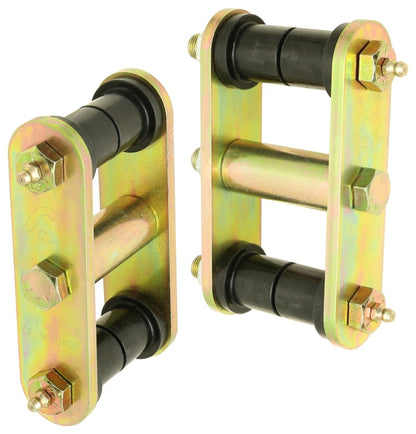 RockJock 76-86 CJ HD Leaf Spring Shackles Front w/ Urethane Bushings HD Greasable Bolts Pair CE-9035A CE-9035A Photo - Primary