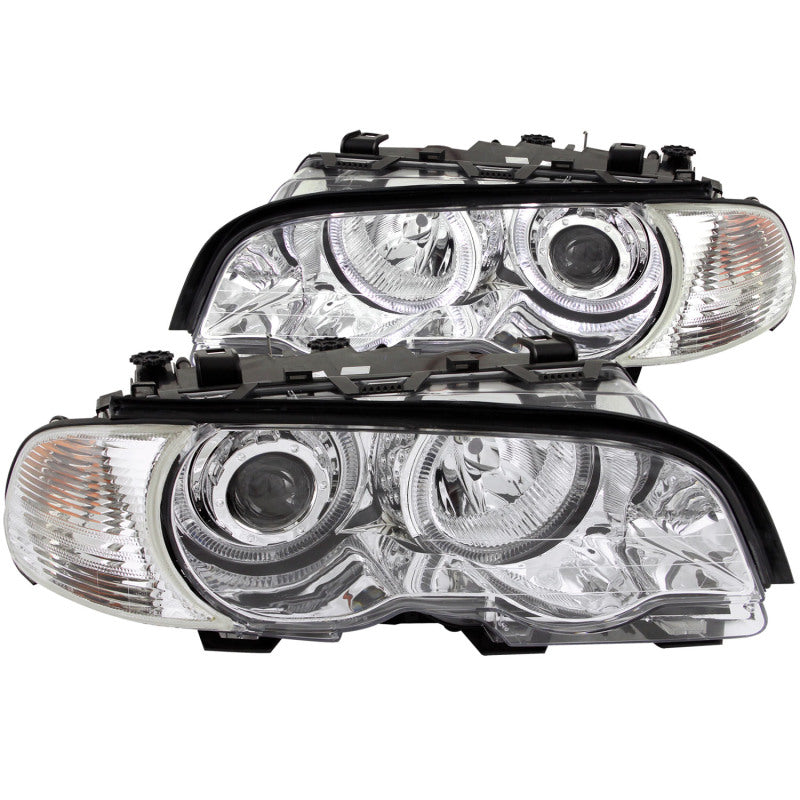 Anzo 2000-2003 BMW 3 Series E46 Projector Headlights w/ Halo Chrome 121268 Photo - Primary