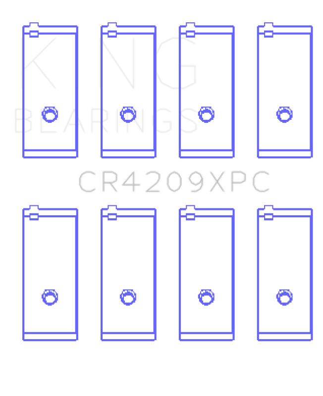 King Engine Bearings Toyota 3Sgte/16V 2.0L (Size STDX) Connecting Rod Bearing Set CR4209XPCSTDX CR4209XPCSTDX Photo - Primary