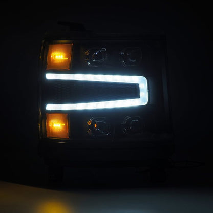 AlphaRex 16-18 Chevy 1500HD NOVA-Series LED Proj Headlights BK w/Actv Lgt/SeqSig & DRL (Req 810023) 880237 880237 User 2