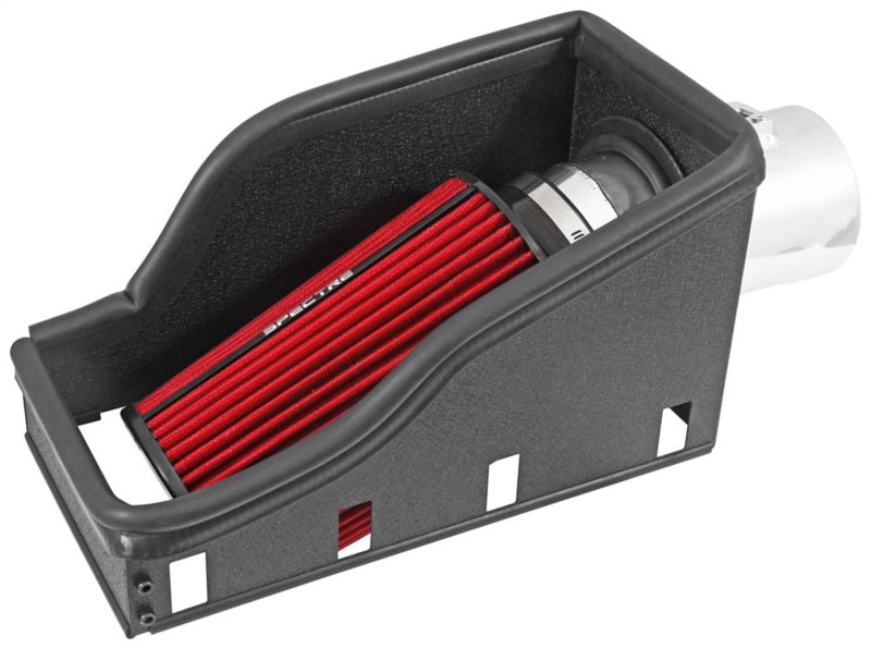 Spectre 11-14 Ford F-Series SD V8-6.7L DSL Air Intake Kit - Polished w/Red Filter 9979 9979 Photo - Primary