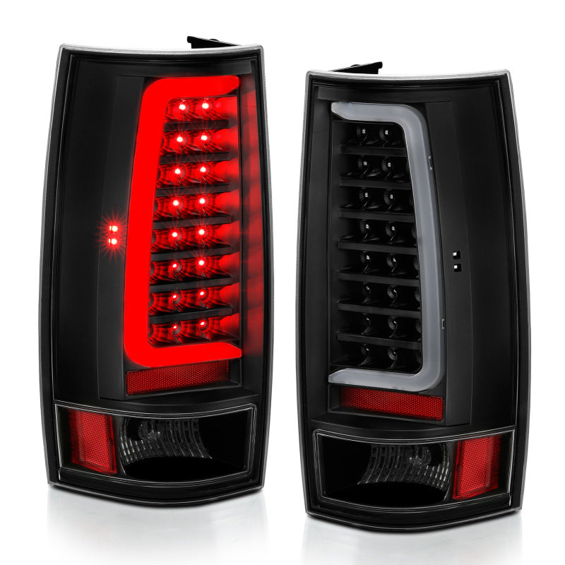 ANZO 2007-2014 Chevy Tahoe LED Taillight Plank Style Black w/Clear Lens 311321 311321 Photo - Unmounted