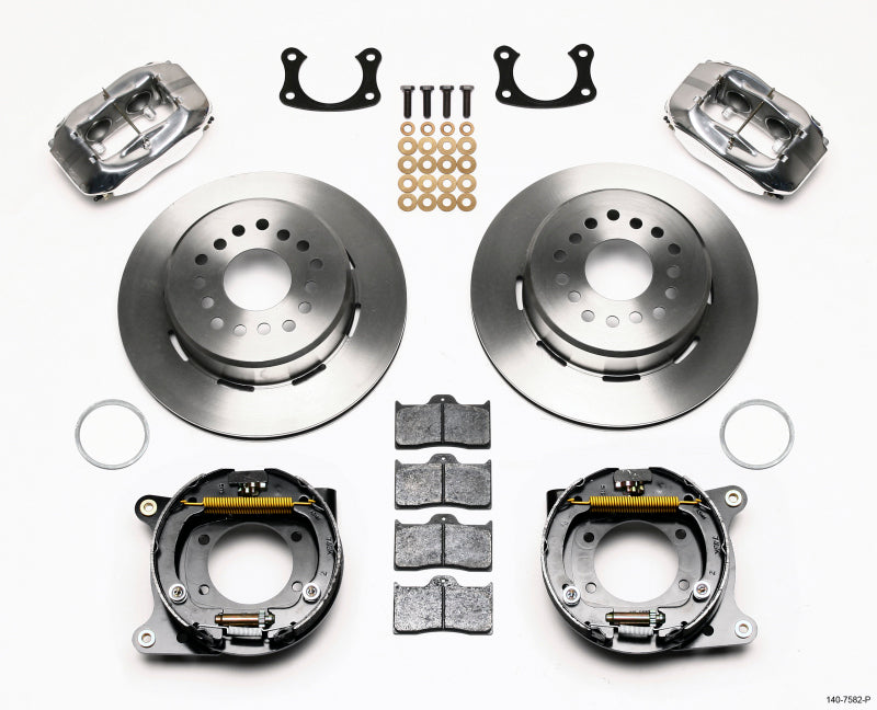 Wilwood Forged Dynalite P/S Park Brake Kit Polished New Big Ford 2.36in Offset 140-7582-P 140-7582-P Photo - Primary