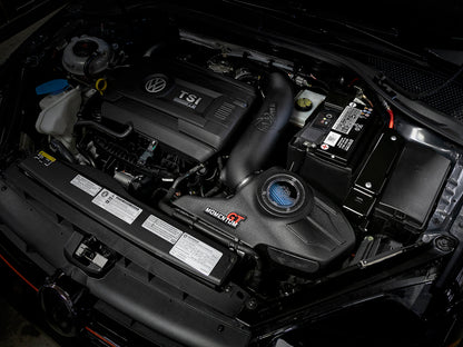 aFe Momentum GT Pro 5R Cold Air Intake System 15-18 Volkswagen Golf R I4-2.0L (t) 50-70036R 50-70036R Photo - Mounted