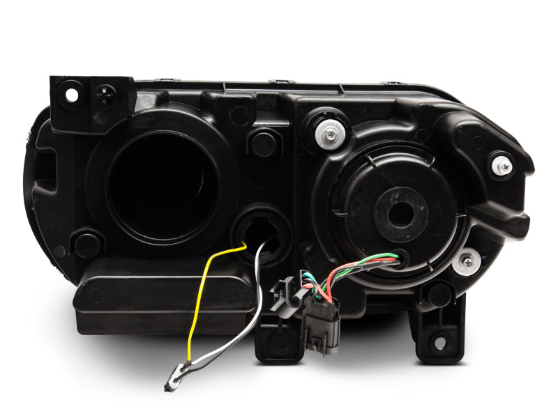 Raxiom 08-14 Dodge Challenger Halo Projctr Headlights w/Sequential Turn Signals-Blk Hsng(Clear Lens) CH3761 CH3761 Photo - Close Up