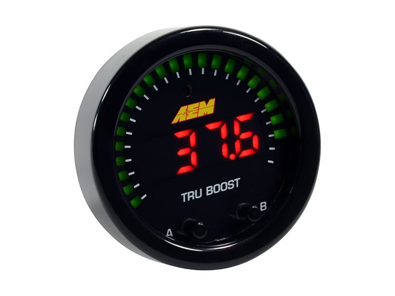 AEM X-Series Tru-Boost Controller Gauge w/ Boost Control Solenoid 80PSIg Internal MAP Sensor 30-0352 30-0352 Photo - Primary