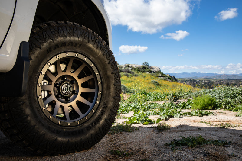 ICON Compression 17x8.5 6x5.5 0mm Offset 4.75in BS 106.1mm Bore Bronze Wheel 2017858347BR 2017858347BR Photo - lifestyle view