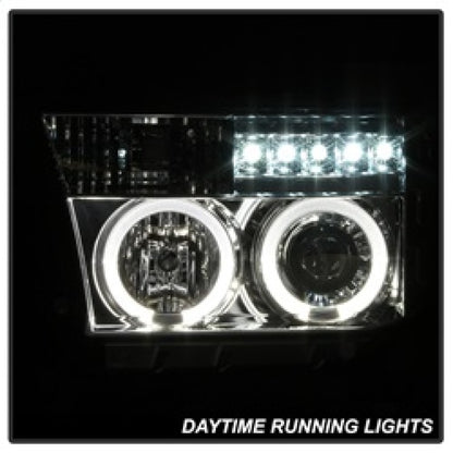 Spyder Toyota Tundra 07-13 Projector Headlights LED Halo LED Chrm PRO-YD-TTU07-HL-C 5012036 5012036 Photo - Unmounted
