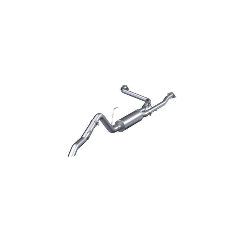 MBRP 22-23 Nissan Frontier 3.8L 3in Tip 3in Cat Back Turndown Exit Street Profile - T304 S5409304 S5409304 Photo - Primary
