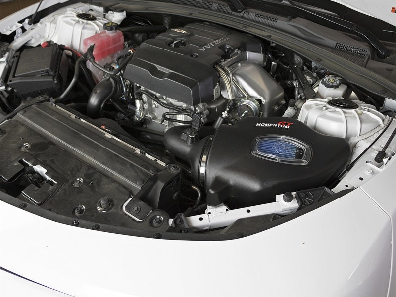 aFe Momentum GT Pro 5R Cold Air Intake System - Chevrolet Camaro 16-17 L4- 54-74212 Photo - Mounted