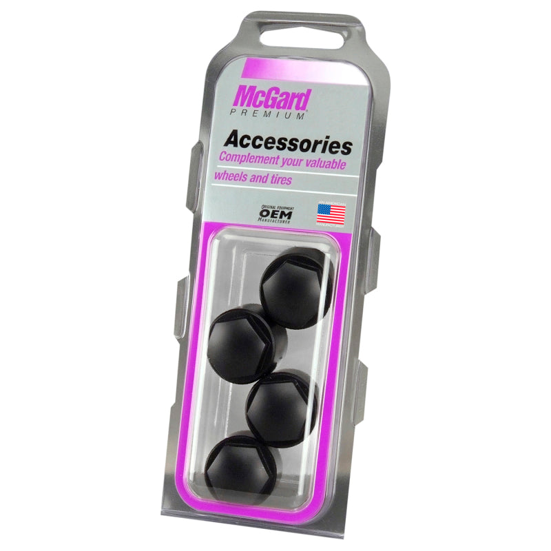 McGard Nylon Lug Caps For PN 24010-24013 (4-Pack) - Black 70005 70005 Photo - in package