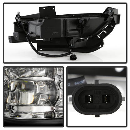 Spyder Chrysler 200 2015-2016 OEM Style Full LED Fog Lights W/Universal Switch- Clear 5086945 5086945 User 2