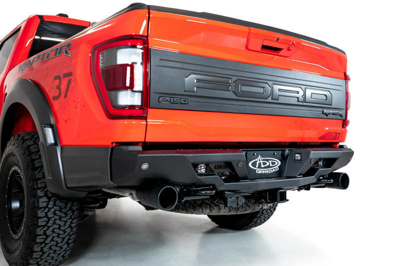 Addictive Desert Designs 2022+ Ford Raptor Stealth Fighter R Bumper w/ 2 Cube Lights - Hammer Black R210081090103 R210081090103 Photo - Primary