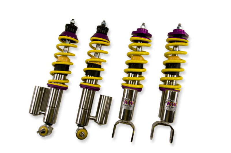 KW V3 Coilover Kit Bundle Chevrolet Corvette (C5); Coilover Conversion incl. leaf spring removal; all models incl. Z06; with electronic shock control 35261021 35261021 Photo - out of package