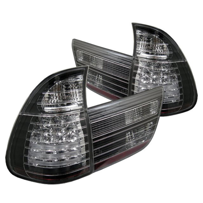 Spyder BMW E53 X5 00-06 4PCS LED Tail Lights Black ALT-YD-BE5300-LED-BK 5000781 5000781 Photo - Primary
