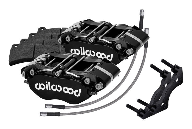 Wilwood 84-89 Porsche 911 Rear Dynapro Caliper Kit 3in MT - Black 140-16678