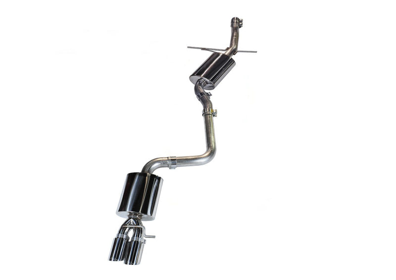 AWE Tuning Audi B8 A4 Touring Edition Exhaust - Single Side Polished Silver Tips 3015-22010 3015-22010 Photo - Primary