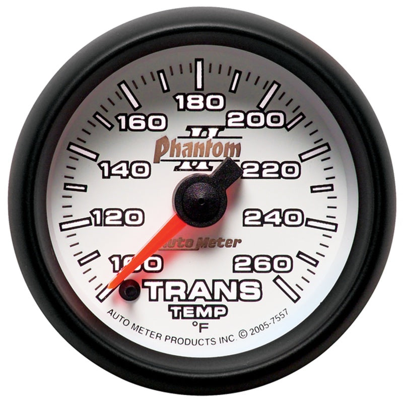 Autometer 2-1/16" Trasnmission Temperature, 100-260 °F, Stepper Motor, Phantom I 7557 User 2