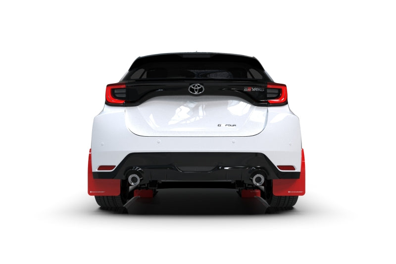Rally Armor 20-22 Toyota GR Yaris Hatchback Red Mud Flap w/ White Logo MF74-UR-RD/WH MF74-UR-RD/WH User 1