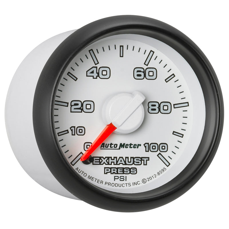Autometer 2-1/16" Exhaust Pressure, 0-100 Psi, Stepper Motor Gen 3 Dodge Factor 8595 User 5
