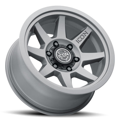 ICON Rebound 17x8.5 5x5 -6mm Offset 4.5in BS 71.5mm Bore Charcoal Wheel 1917857345CH 1917857345CH Photo - Unmounted