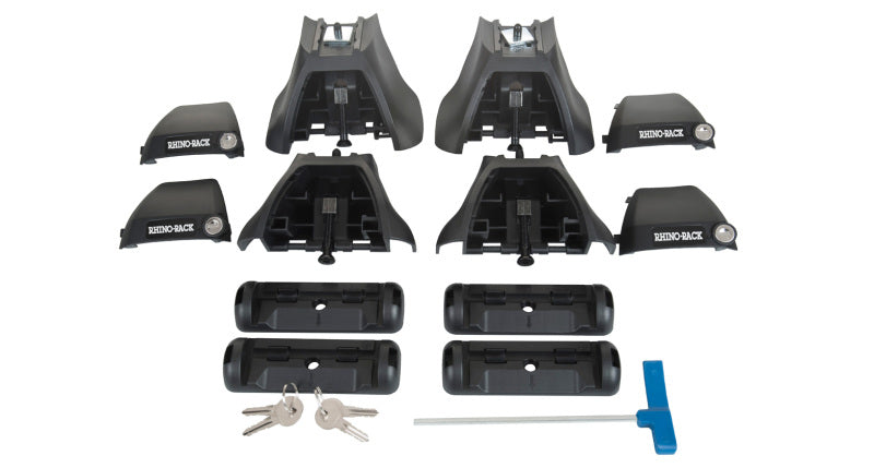 Rhino-Rack 08-16 Ford F250 4 Door Pick Up Vortex 2500 2 Bar Roof Rack - Black JA2744