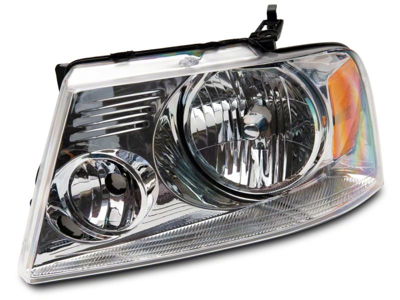 Raxiom 04-08 Ford F-150 Axial Series OEM Style Replacement Headlights- Chrome Housing (Clear Lens) T551341