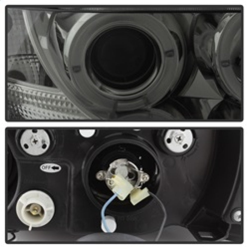 Spyder BMW Z3 96-02 Projector Headlights LED Halo Smoke High H1 Low H1 PRO-YD-BMWZ396-HL-SM 5009104 5009104 Photo - Unmounted