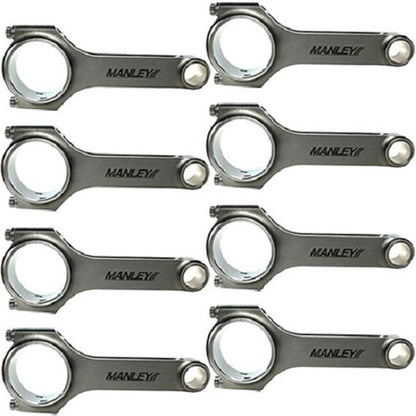 Manley Small Block Chevy .025in Longer LS-1 6.125in Std Weight Pro Series I Beam Connecting Rod Set 14559-8 14559-8 User 1