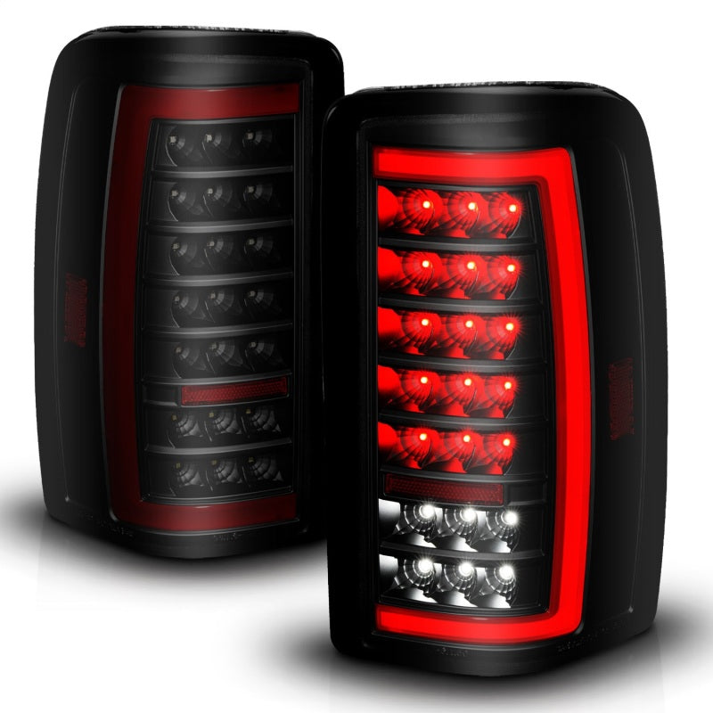 ANZO 00-06 Chevrolet Tahoe / GMC Yukon Full LED Taillights w/ Lightbar Black Housing/Smoke Lens 311449 311449 Photo - Unmounted