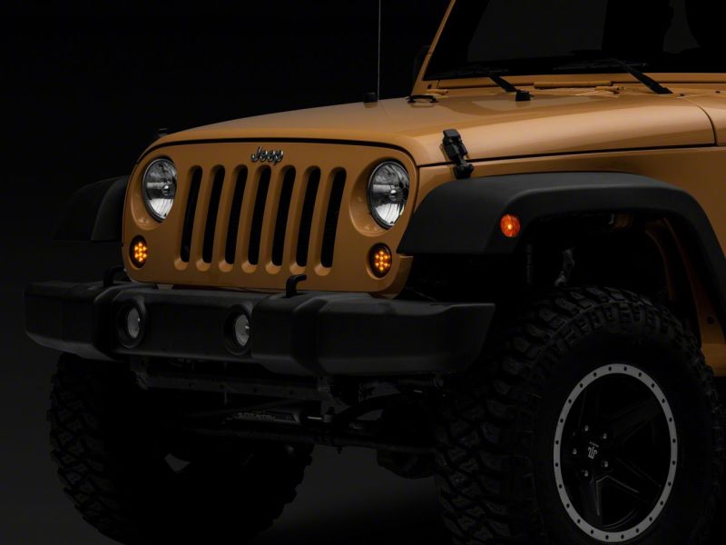 Raxiom 07-18 Jeep Wrangler JK Axial Series LED Turn Signals- Smoked J142671 J142671 Photo - Close Up