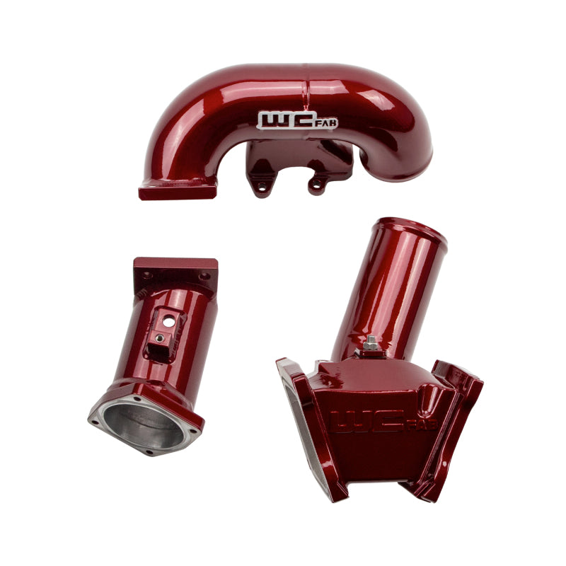Wehrli 2007.5-2010 LMM Duramax High Flow 3in Y-Bridge Kit- WCFab Red WCF100164-RED WCF100164-RED User 2