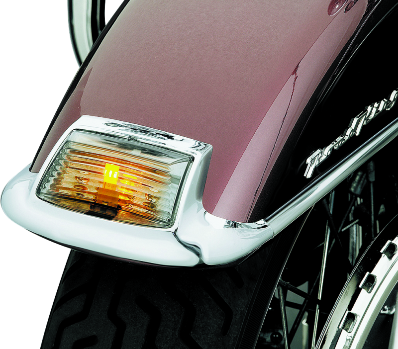 Kuryakyn Frt Smoke Fndr Tip Lens W/Led 4824 4824 Photo - Primary