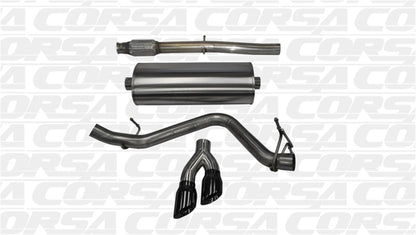 Corsa Performance 14 GMC Sierra/Chevy Silv 1500 Crew Cab/Std. Bed 5.3L V8 Black Sport 14874BLK Photo - Primary
