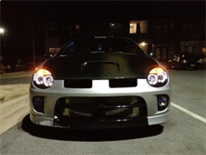 Spyder Dodge Neon 03-05 Projector Headlights LED Halo LED Black High H1 Low H1 PRO-YD-DN03-HL-BK 5009920 5009920 Photo - Mounted