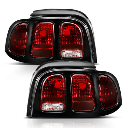ANZO 1994-1998 Ford Mustang Taillight Dark Red Lens (OE Style) 321350 321350 User 1
