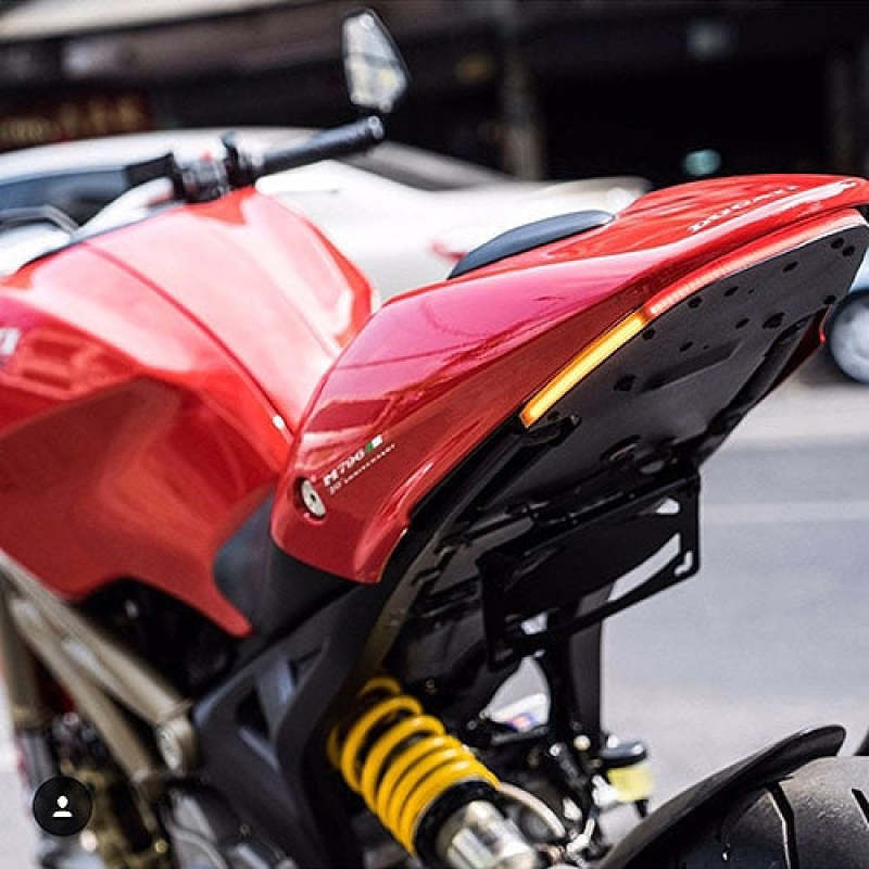 New Rage Cycles 09-13 Ducati Monster 1100 Fender Eliminator Kit w/Load EQ 1100-FE 1100-FE Photo - Primary