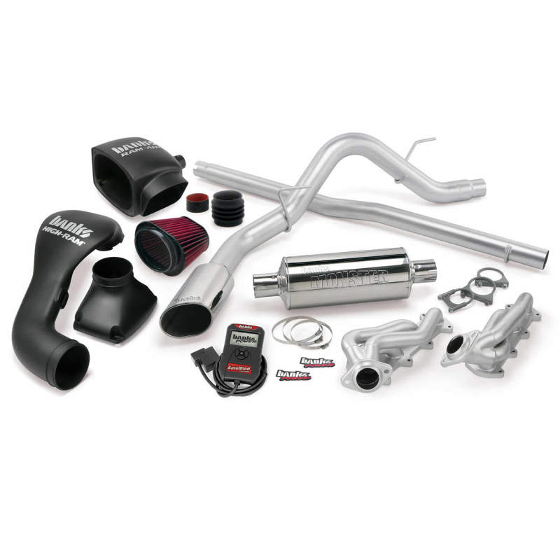 Banks Power 04-08 Ford 5.4L F-150 CCSB PowerPack System - SS Single Exhaust w/ Chrome Tip 48535 48535 Photo - Primary