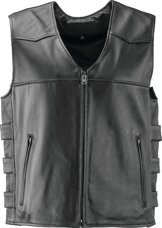 Kuryakyn Leather By River Road Plains Leather Vest Black - 2XL 094409 094409 User 3