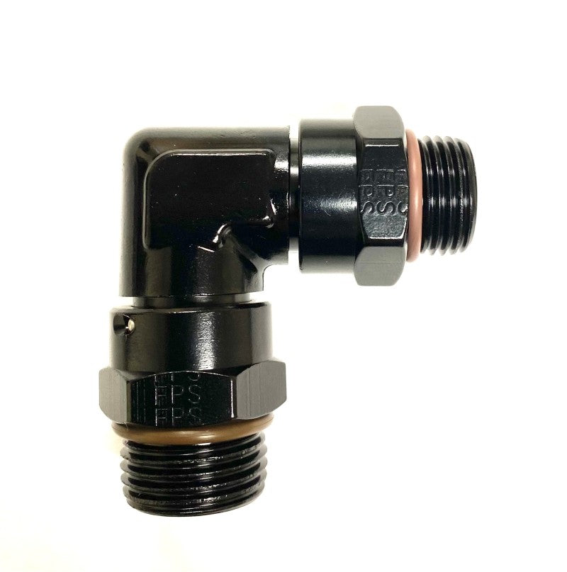 Fragola -10AN (7/8-14) x -12AN (1 1/16-12) ORB 90 Degree Swivel Adapter 999607-BL 999607-BL Photo - Primary