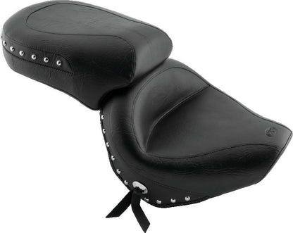 Mustang Motorcycle Mustang 98-16 Yamaha V-Star 650 Custom, 98-10 V-Star 650 Cl Touring 1PC Seat w/Studs - Black 75266 75266 Photo - Primary