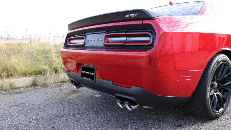 Corsa Performance 15-17 Dodge Challenger Hellcat Dual Rear Exit Extreme Exhaust w/ 3.5in 14989 Photo - Primary